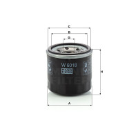 Фильтр масляный MANN-FILTER W 6018
